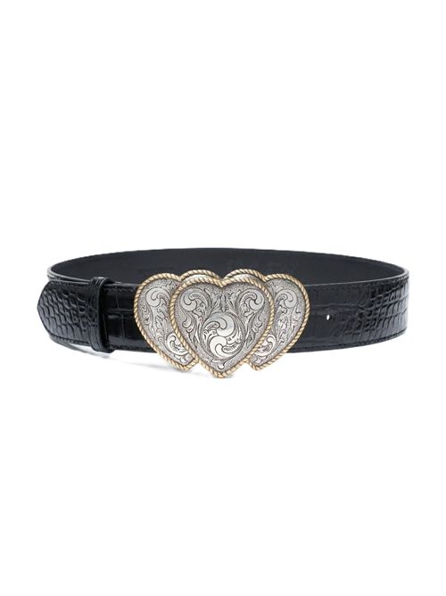 queenofhearts belt slv/gold KATE CATE | BLTKC102PSSBLACK NAPPA
